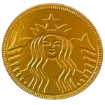 Starbucks Milk Chocolate Gold Coin