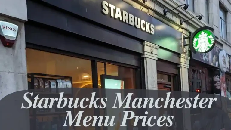 Starbucks Manchester Menu